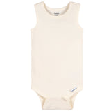 5-Pack Baby Neutral Earthy Neutrals Sleeveless Bodysuits-Gerber Childrenswear Wholesale