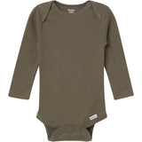 6-Pack Baby Boys Blue, Green, Brown and Yellow Long Sleeve Bodysuits-Gerber Childrenswear Wholesale