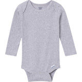 6-Pack Baby Neutral Gray, Black and Brown Long Sleeve Bodysuits-Gerber Childrenswear Wholesale