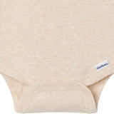 8-Pack Baby Neutral Neutral Tones Short Sleeve Bodysuits-Gerber Childrenswear Wholesale
