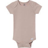 8-Pack Baby Neutral Neutral Tones Short Sleeve Bodysuits-Gerber Childrenswear Wholesale