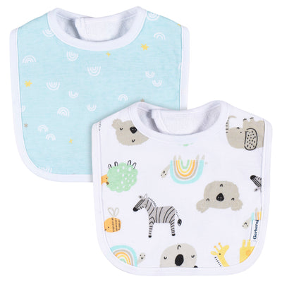 2-Pack Baby Neutral Little Animals Bib-Gerber Childrenswear Wholesale