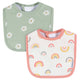 2-Pack Baby Girls Rainbow Bib-Gerber Childrenswear Wholesale