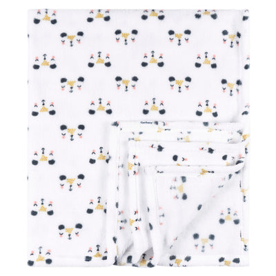 Baby Girls Bear Fleece Blanket-Gerber Childrenswear Wholesale