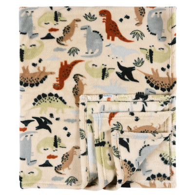 Baby Boys Dinos Fluffy Fleece Blanket-Gerber Childrenswear Wholesale