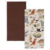 2-Pack Baby Boys Dinos Flannel Blankets-Gerber Childrenswear Wholesale