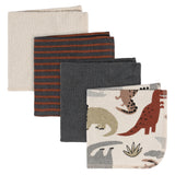 4-Pack Baby Boys Dinos Washcloth-Gerber Childrenswear Wholesale