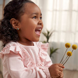 CASE of 3-Piece Toddler Girls Pink/Brown Tops and Pants-Gerber Childrenswear Wholesale