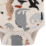 Baby Boys Dino Short Sleeve Onesies Bodysuit-Gerber Childrenswear Wholesale