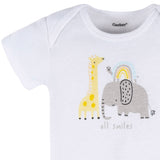 Baby Neutral Little Animals Short Sleeve Onesies Bodysuit-Gerber Childrenswear Wholesale