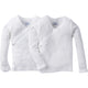 2-Pack Baby Neutral White Side-Snap Long Sleeve Shirt With Mitten Cuffs-Gerber Childrenswear Wholesale