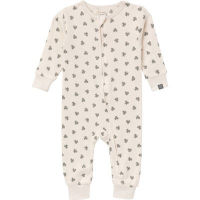 Baby & Toddler Neutral Beige Shamrock Tight Fitting Footless Pajamas-Gerber Childrenswear Wholesale