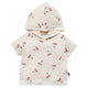 Baby Boys Beige Cherries Short Sleeve Hooded Top-Gerber Childrenswear Wholesale