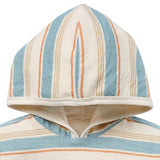 Baby Boys Beige Stripe Short Sleeve Hooded Top-Gerber Childrenswear Wholesale