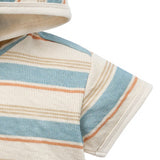 Baby Boys Beige Stripe Short Sleeve Hooded Top-Gerber Childrenswear Wholesale