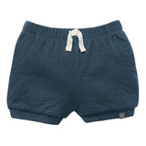 Baby Boys Dk Blue Cuffed Shorts-Gerber Childrenswear Wholesale