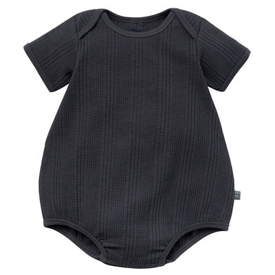 Baby Boys Dk Grey Dumpling Romper-Gerber Childrenswear Wholesale