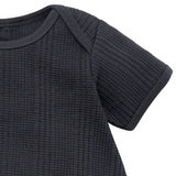 Baby Boys Dk Grey Dumpling Romper-Gerber Childrenswear Wholesale