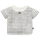 Baby Boys Dk Grey Plaid Henley Drop Shoulder Top-Gerber Childrenswear Wholesale