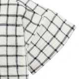 Baby Boys Dk Grey Plaid Henley Drop Shoulder Top-Gerber Childrenswear Wholesale