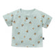 Baby Boys Lt Sky Lemon Henley Drop Shoulder Top-Gerber Childrenswear Wholesale