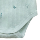 Baby Boys Lt Sky Summer Sea Short Sleeve Bodysuit-Gerber Childrenswear Wholesale