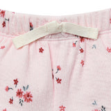 Baby Girls Lt Pink Floral Cuffed Shorts-Gerber Childrenswear Wholesale