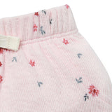 Baby Girls Lt Pink Floral Cuffed Shorts-Gerber Childrenswear Wholesale