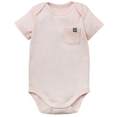 Baby Girls Lt Rose Short Sleeve Bodysuit-Gerber Childrenswear Wholesale