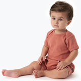 Baby Girls Md Rose Dumpling Romper-Gerber Childrenswear Wholesale