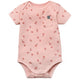 Baby Girls Rose Flower Short Sleeve Bodysuit-Gerber Childrenswear Wholesale
