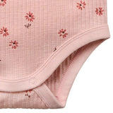 Baby Girls Rose Flower Short Sleeve Bodysuit-Gerber Childrenswear Wholesale