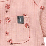 Baby Girls Rose Flower Short Sleeve Bodysuit-Gerber Childrenswear Wholesale