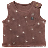Baby Neutral Brown Suns Tank Top With Pocket-Gerber Childrenswear Wholesale