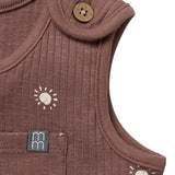 Baby Neutral Brown Suns Tank Top With Pocket-Gerber Childrenswear Wholesale