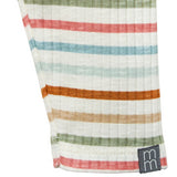 Baby Neutral Ivory Multi-Stripe Legging-Gerber Childrenswear Wholesale