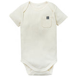 Baby Neutral Ivory Short Sleeve Bodysuit-Gerber Childrenswear Wholesale
