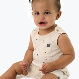 Baby Neutral Lt Beige Moon Stars Tank Top With Pocket-Gerber Childrenswear Wholesale