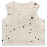 Baby Neutral Lt Beige Moon Stars Tank Top With Pocket-Gerber Childrenswear Wholesale