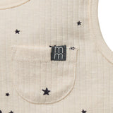 Baby Neutral Lt Beige Moon Stars Tank Top With Pocket-Gerber Childrenswear Wholesale