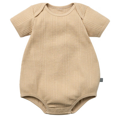 Baby Neutral Lt Tan Dumpling Romper-Gerber Childrenswear Wholesale