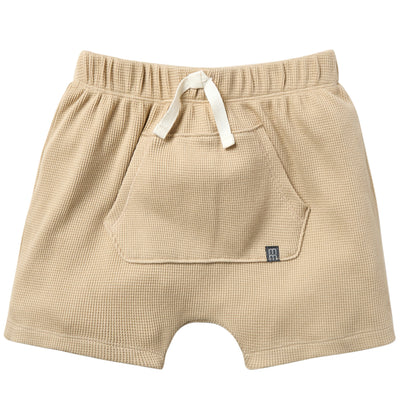 Infant & Toddler Boys Light Brown Harem Shorts-Gerber Childrenswear Wholesale