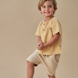 Infant & Toddler Boys Light Brown Harem Shorts-Gerber Childrenswear Wholesale