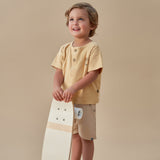 Infant & Toddler Boys Light Brown Harem Shorts-Gerber Childrenswear Wholesale