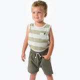 Infant & Toddler Boys Light Sky Stripe Tank Top-Gerber Childrenswear Wholesale