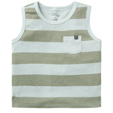 Infant & Toddler Boys Light Sky Stripe Tank Top-Gerber Childrenswear Wholesale
