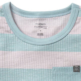 Infant & Toddler Boys Medim Teal Stripe Tank Top-Gerber Childrenswear Wholesale