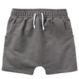 Infant & Toddler Boys Medium Grey Harem Shorts-Gerber Childrenswear Wholesale