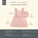 Infant & Toddler Girls Rose Tulips Bow Back Dress