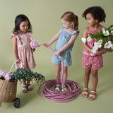 Infant & Toddler Girls Rose Tulips Bow Back Dress